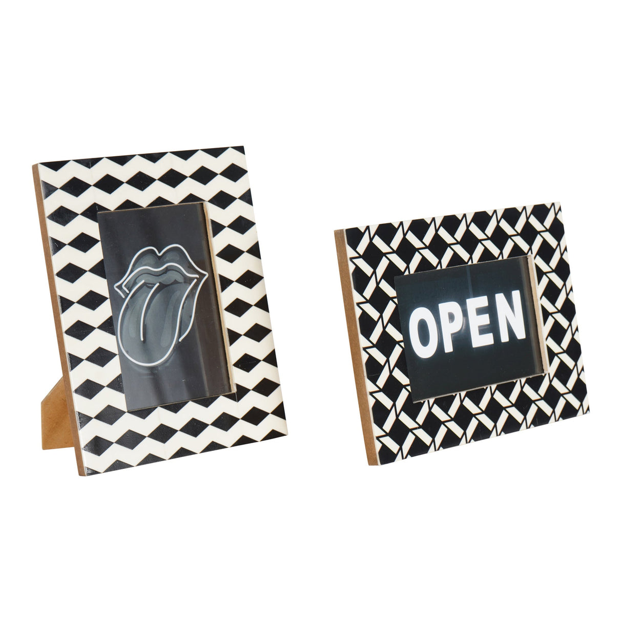 Anya Black & White Photo Frame - 10x15cm