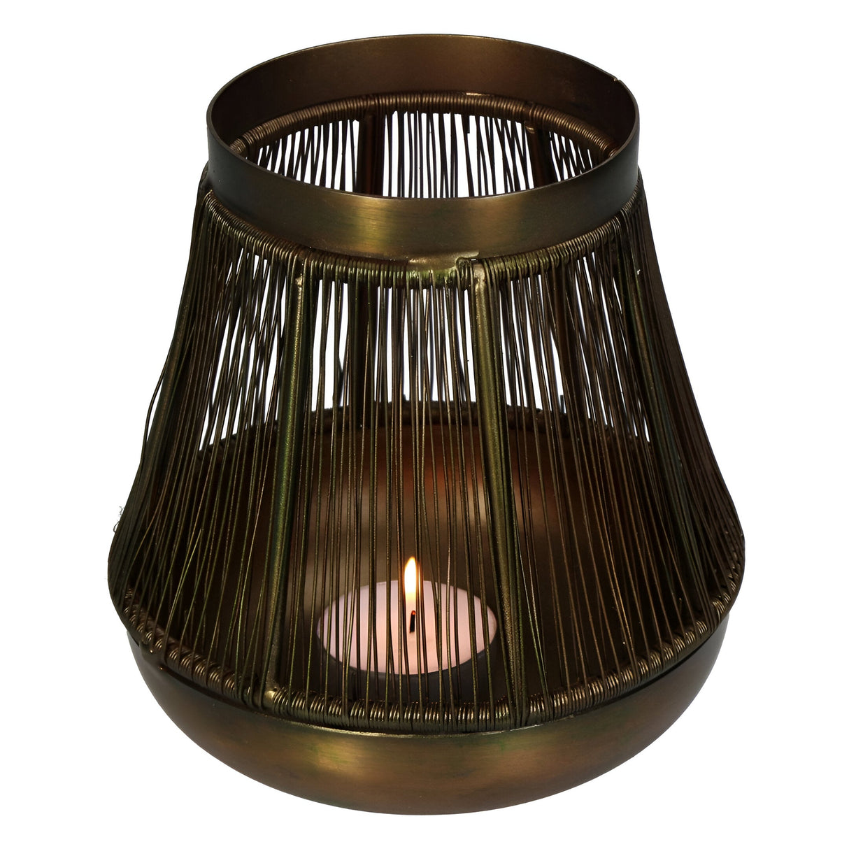 Iron Candle Holder 13.5cm - Bronze