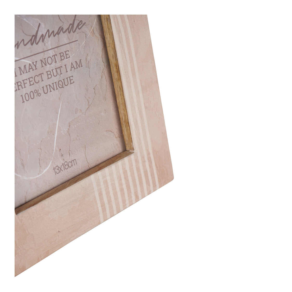 Mango Wood Peach Photo Frame (Style 1) - 13x18cm