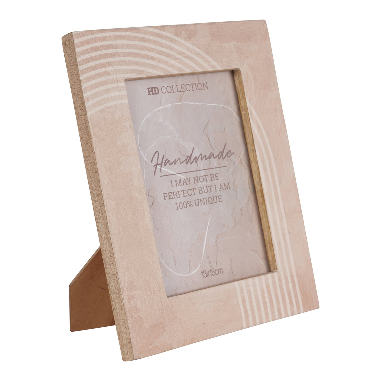 Mango Wood Peach Photo Frame (Style 1) - 13x18cm