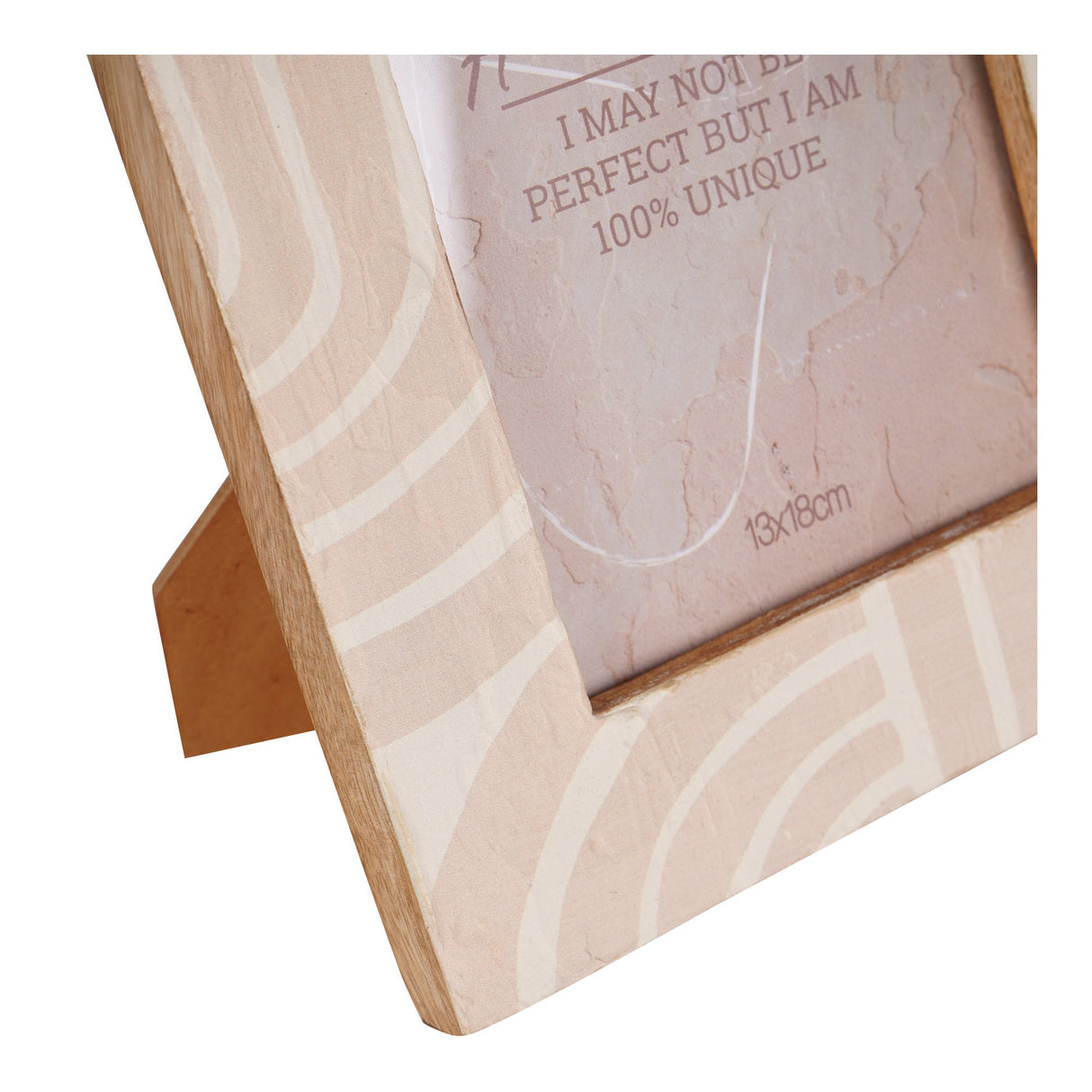 Mango Wood Peach Photo Frame (Style 2) - 13x18cm