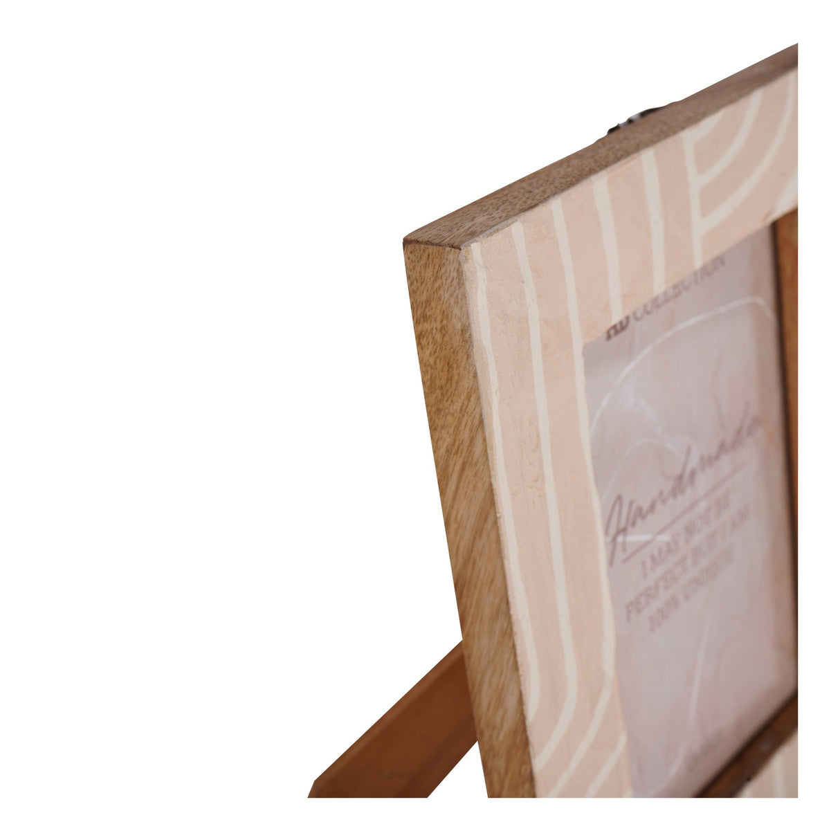 Mango Wood Peach Photo Frame (Style 2) - 13x18cm