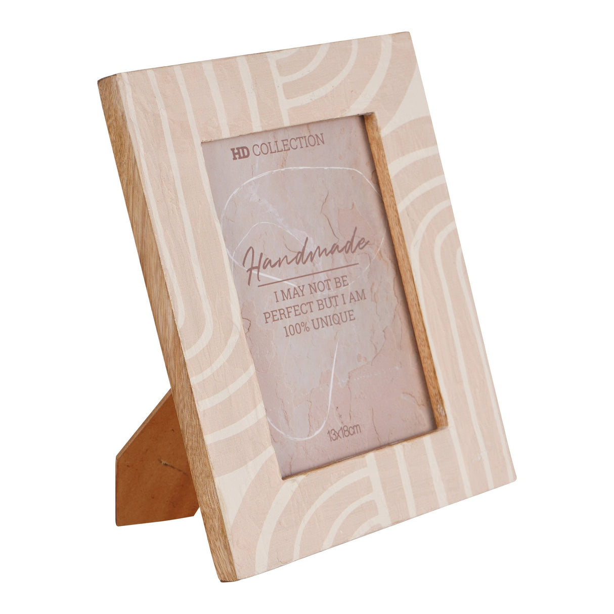 Mango Wood Peach Photo Frame (Style 2) - 13x18cm