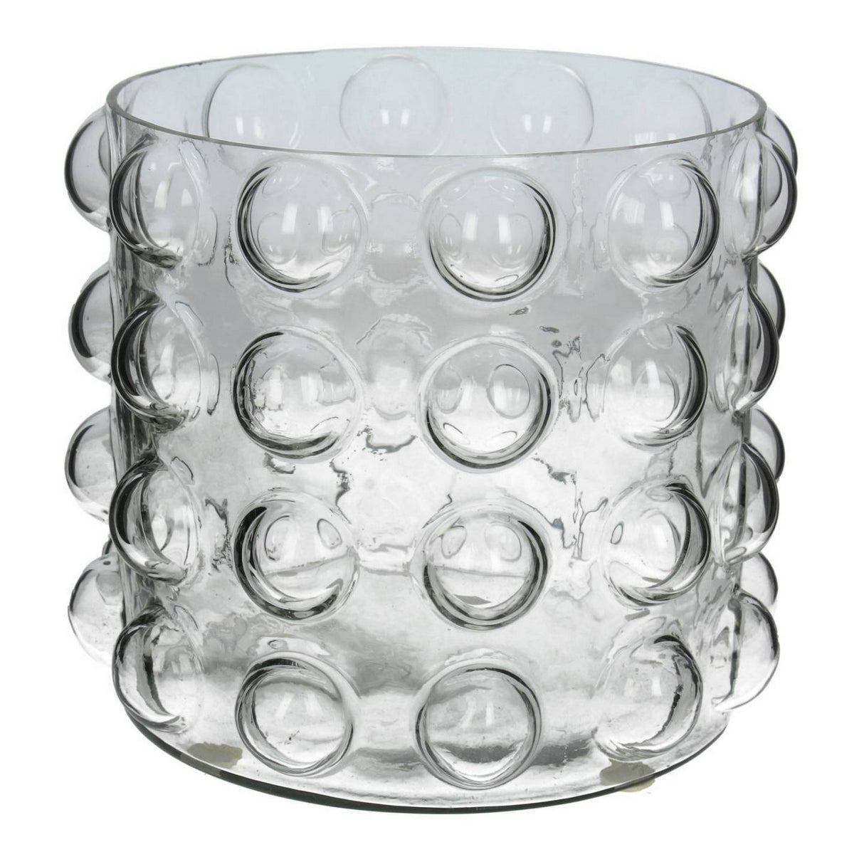 Bobble Small Glass Candle Holder - Clear
