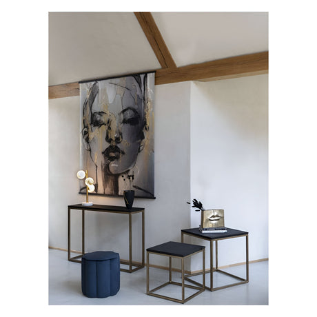 Sketched Female Figure Velvet Wall Hanging - 140x170cm