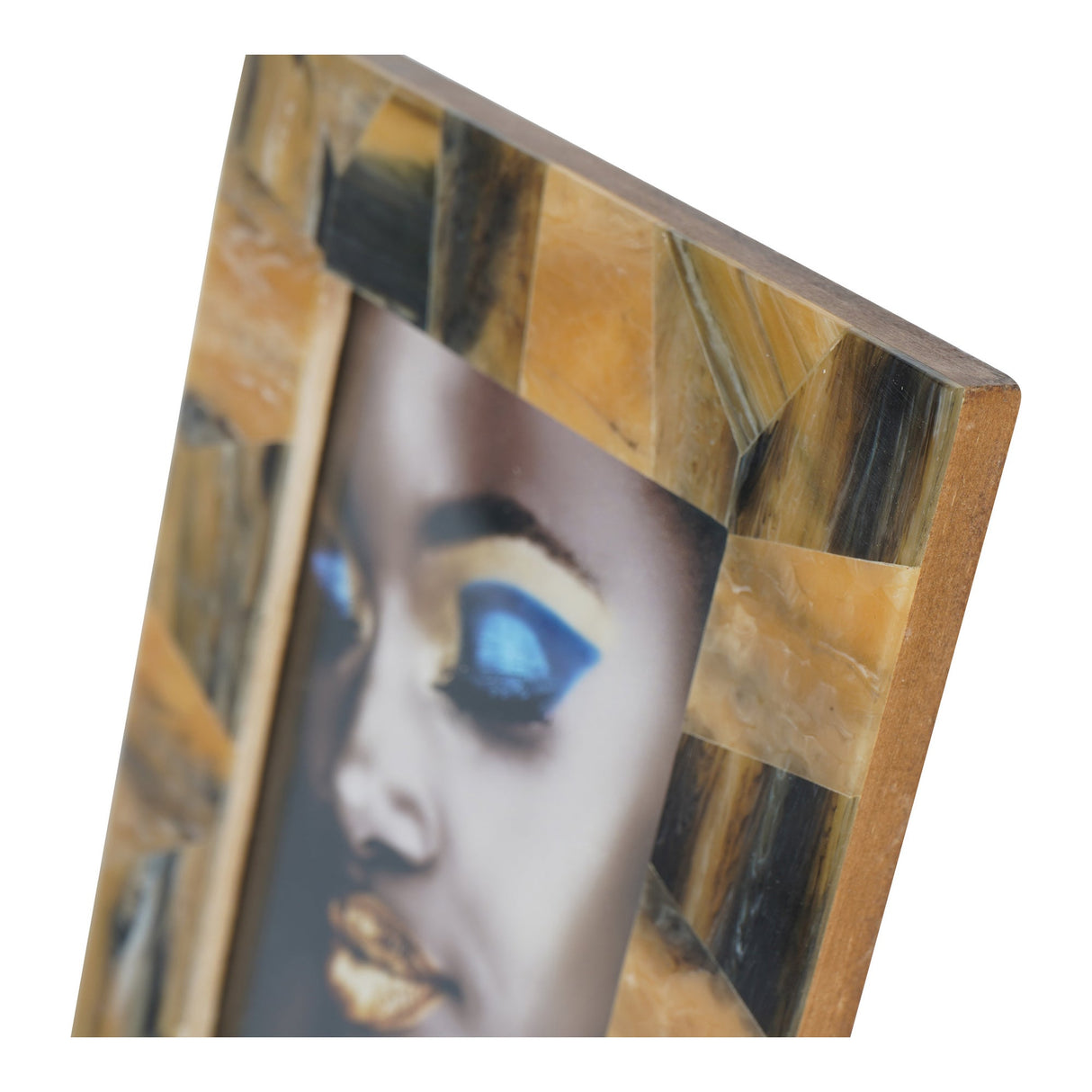 Tortoiseshell Style Rectangular Photo Frame - 13x18cm