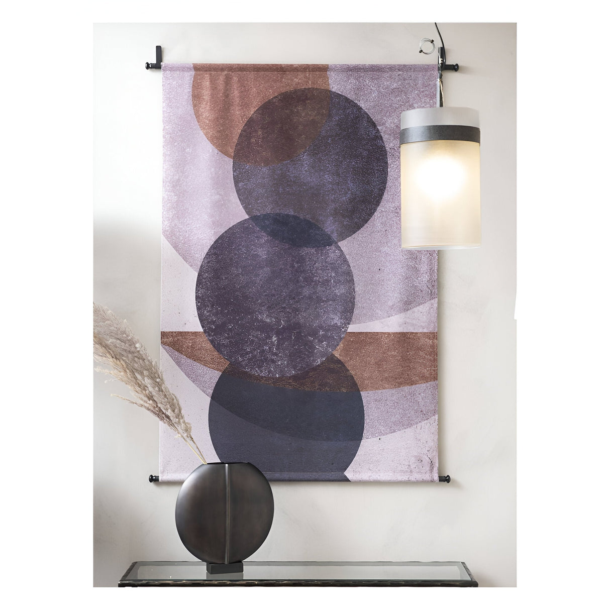 Elemental Circles Velvet Wall Hanging - 100x135cm