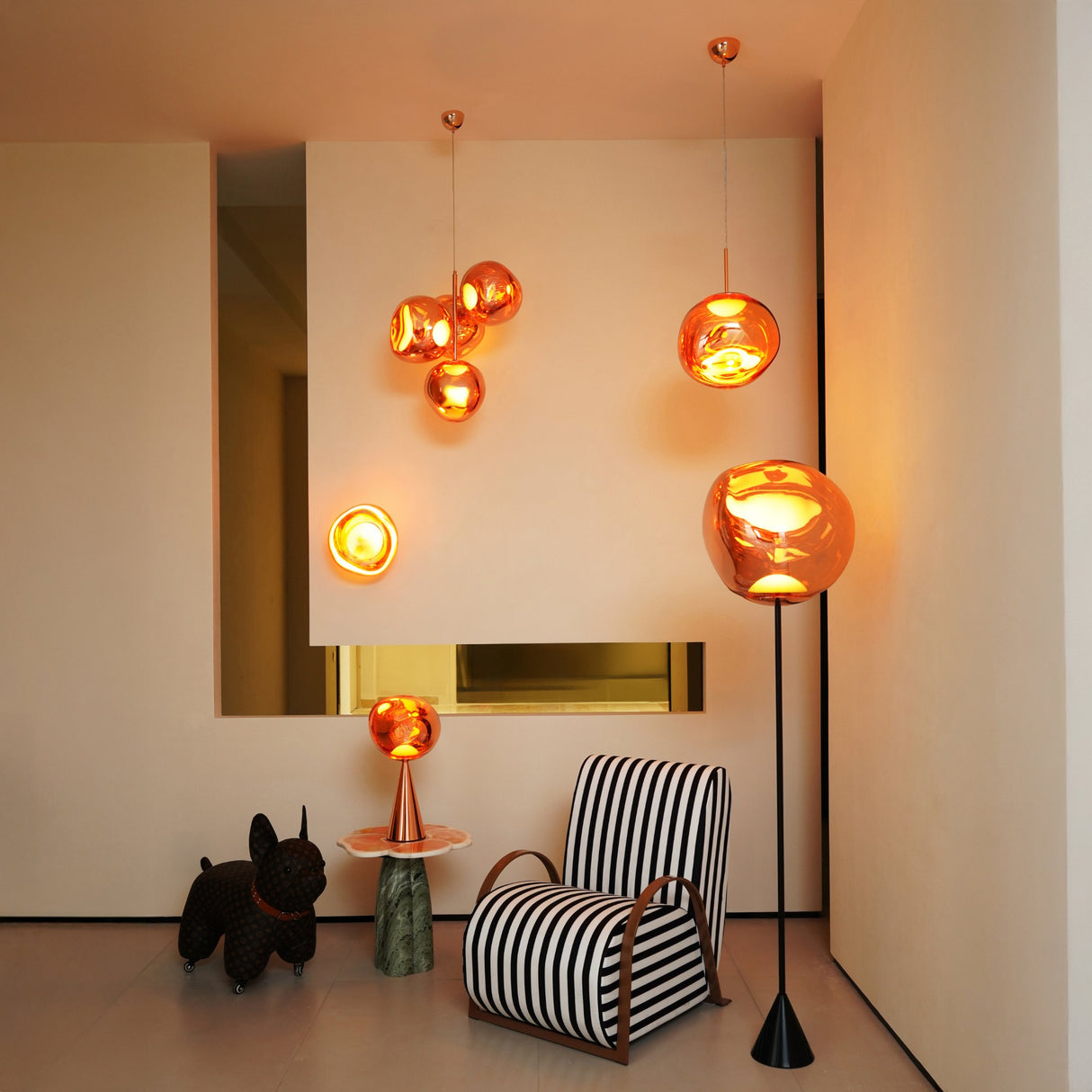 Lava LED Floor Lamp - Copper