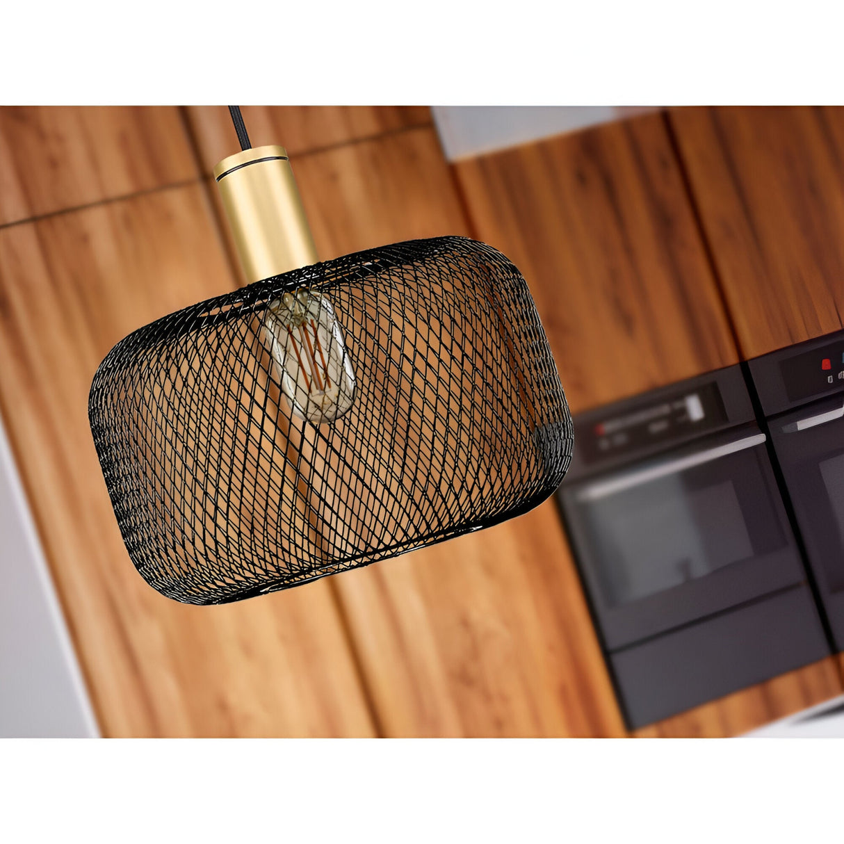 Osiris 1 Light Pendant - Black