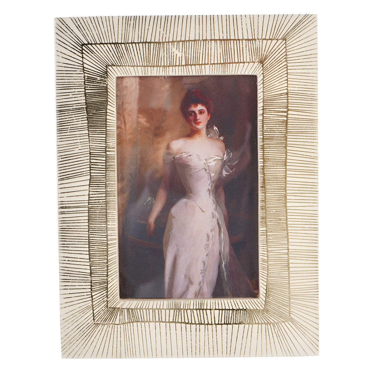 Dame White Photo Frame - 5x7