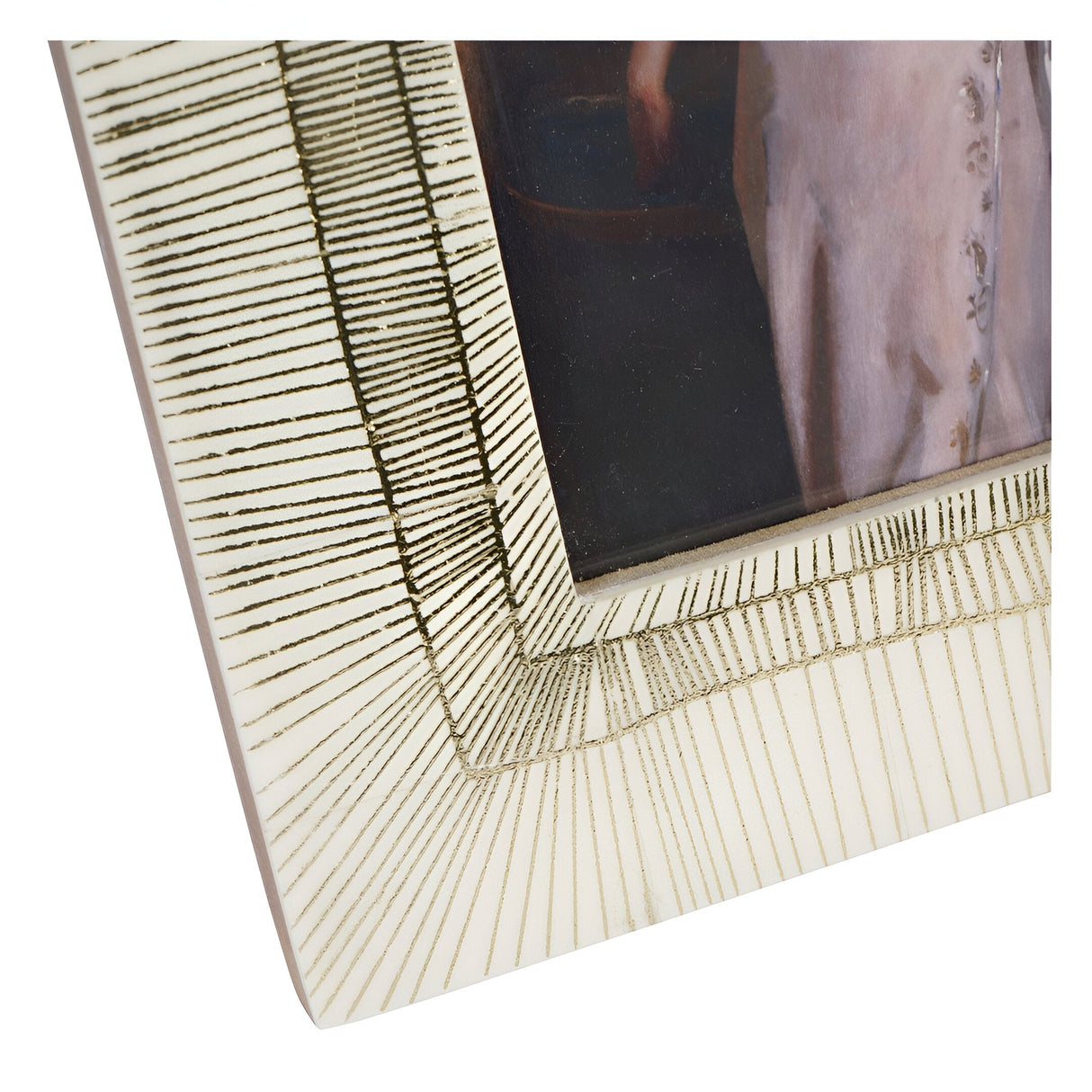 Dame White Photo Frame - 5x7
