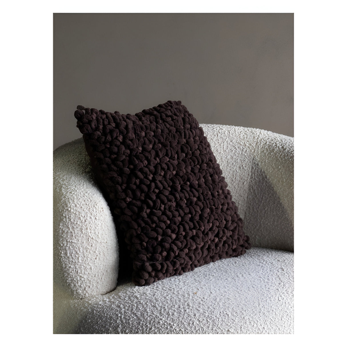 Lucan Cushion Dark Brown - 45x45cm