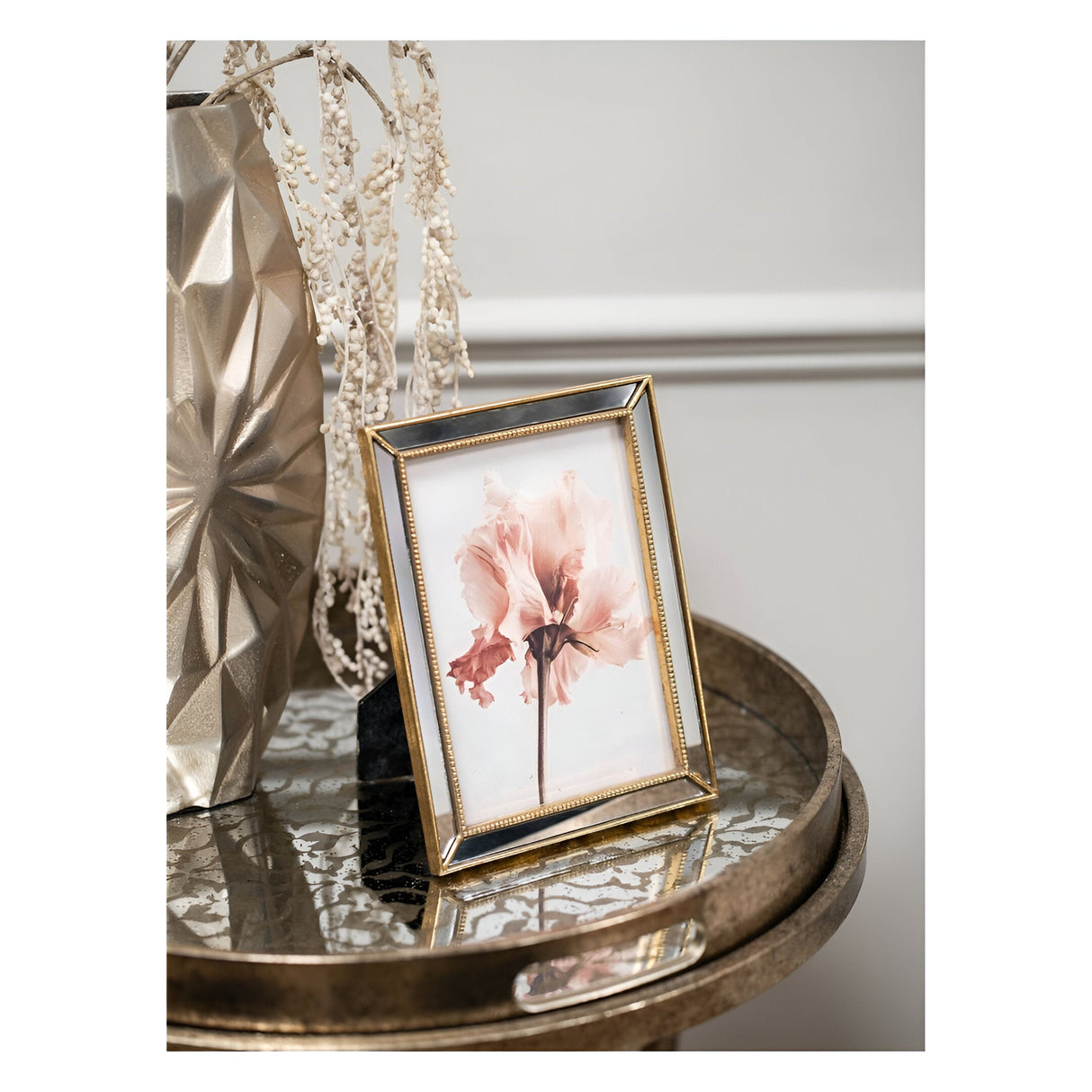 Danes Mirror Polyresin Gold Photo Frame - 13x18cm