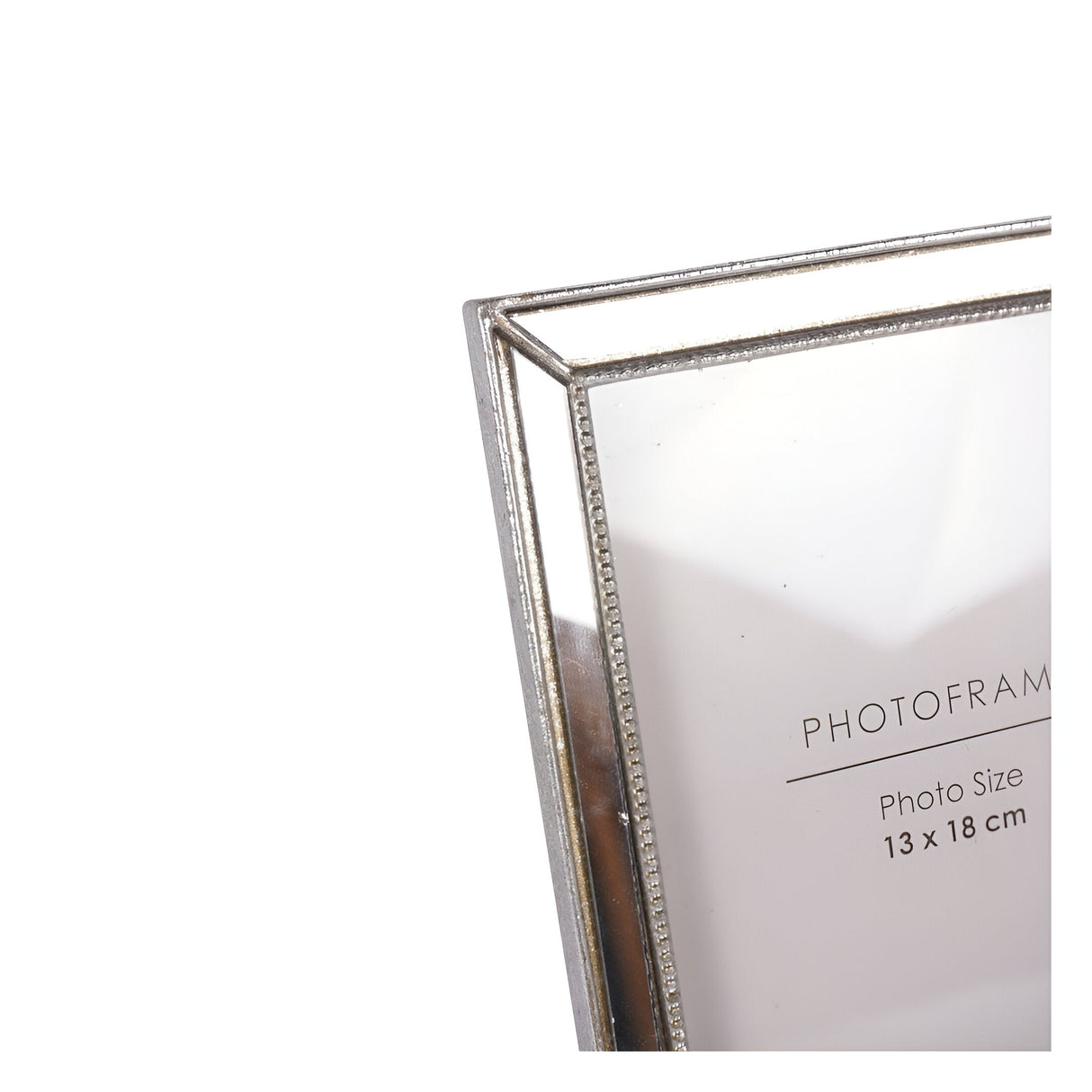 Danes Mirror Polyresin Silver Photo Frame - 13x18cm