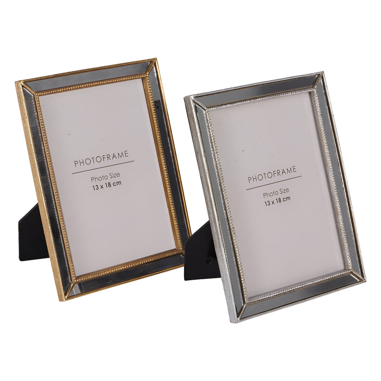 Danes Mirror Polyresin Silver Photo Frame - 13x18cm