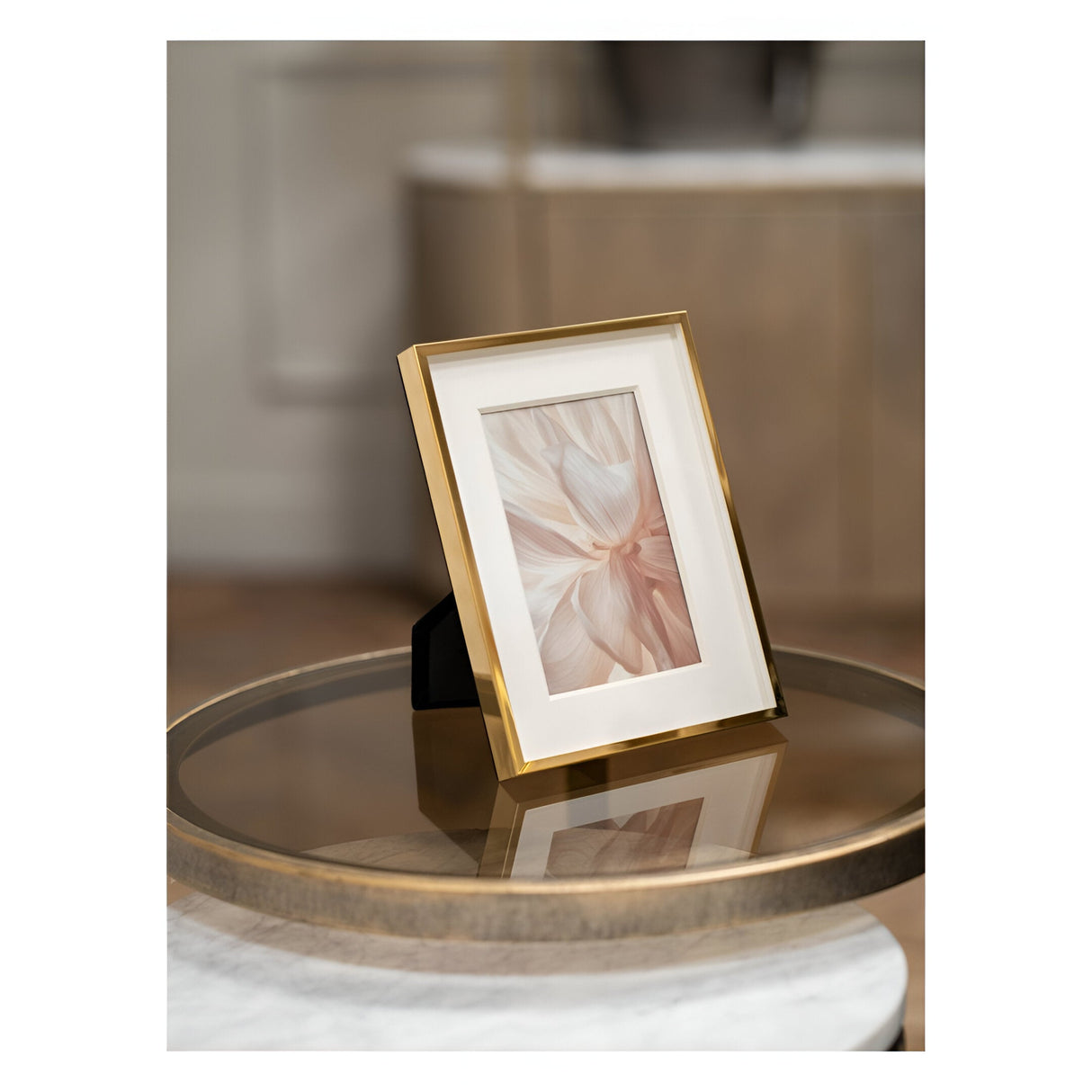 3D Strand Gold Photo Frame - 10x15cm