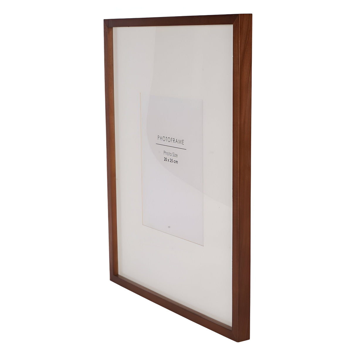 Ruben Rubberwood Brown Photo Frame - 20x25cm