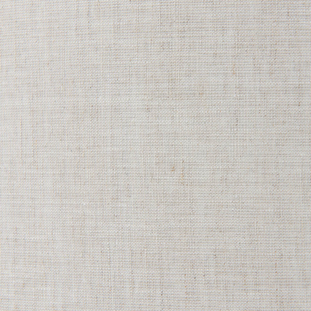 Close-up of the natural linen fabric texture on the Brenley 3 Light Floor Lamp shade, showing a woven neutral finish.