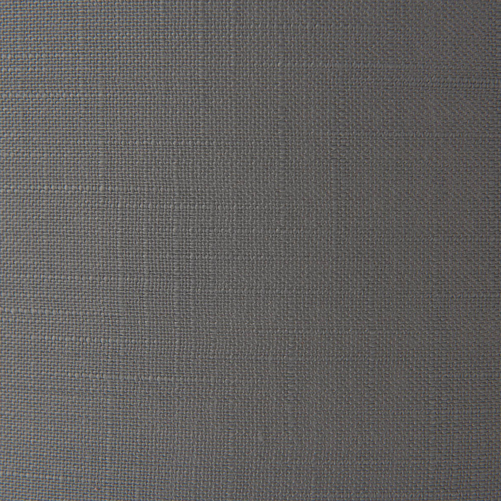 Close-up of grey woven fabric texture, showing the linen shade material used on the Brenley 2 Light Wall Light in Nickel & Grey.