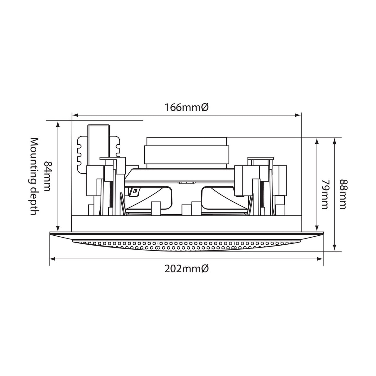 Adastra CC5V 5.25" 100V 2-Way Ceiling Speaker