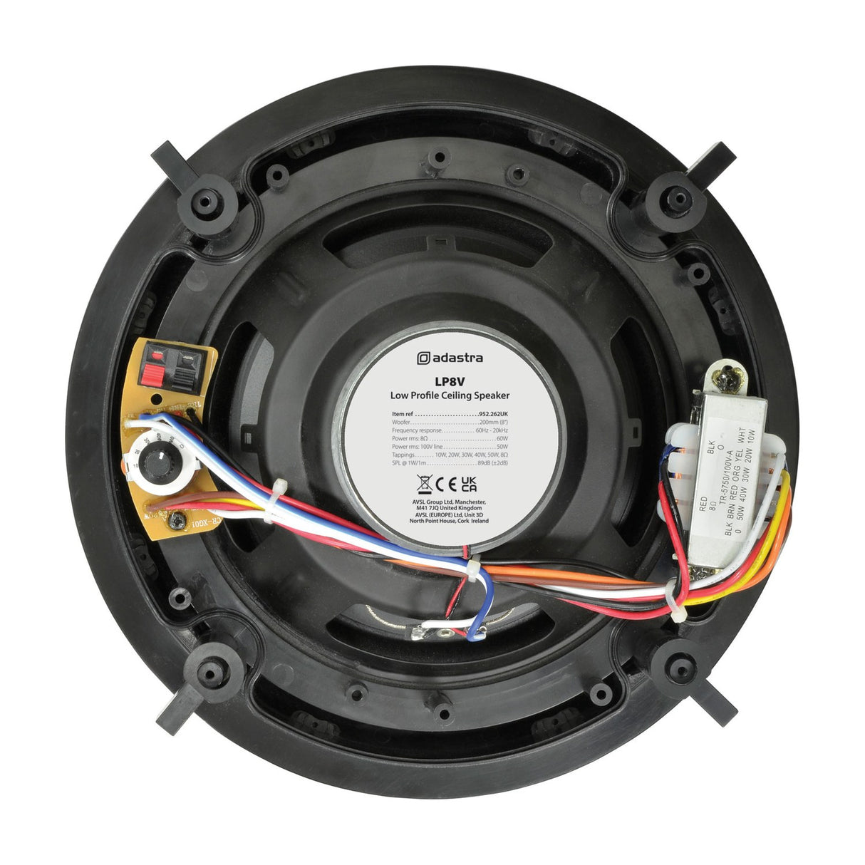 Adastra LP8V 8" Low Profile 100V Line Ceiling Speaker