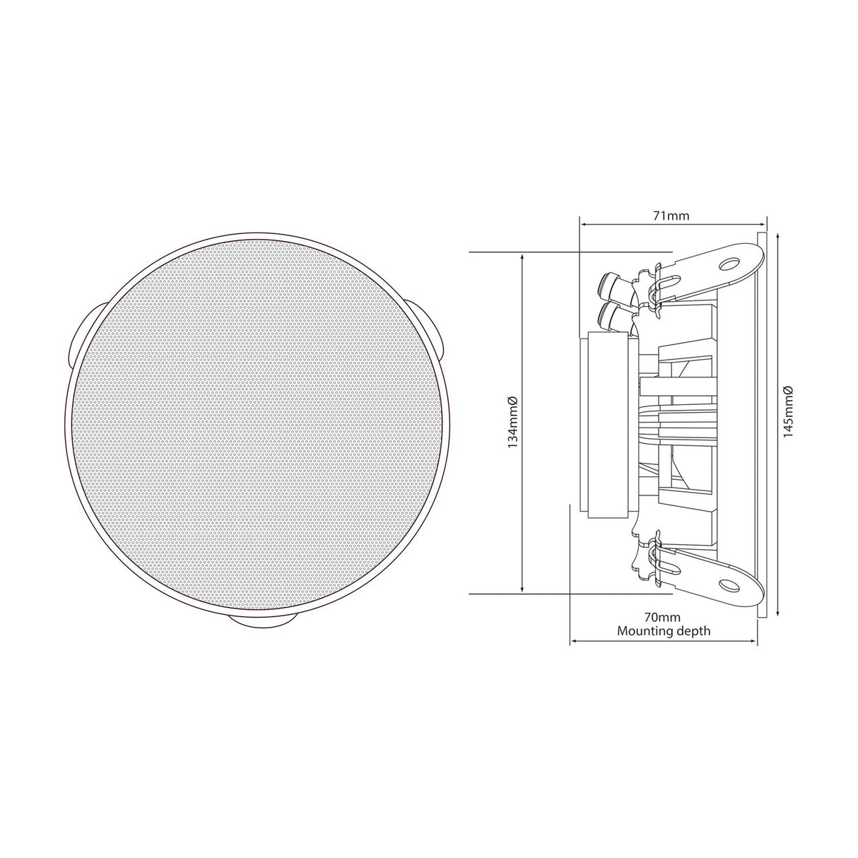 Adastra SL4 Slimline 4" Ceiling Speakers (Pair)