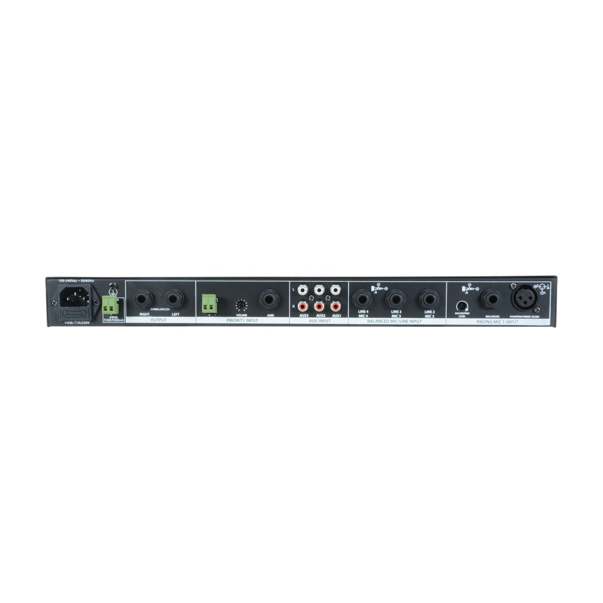 Adastra ML432 4-Mic 1U Rack Mixer