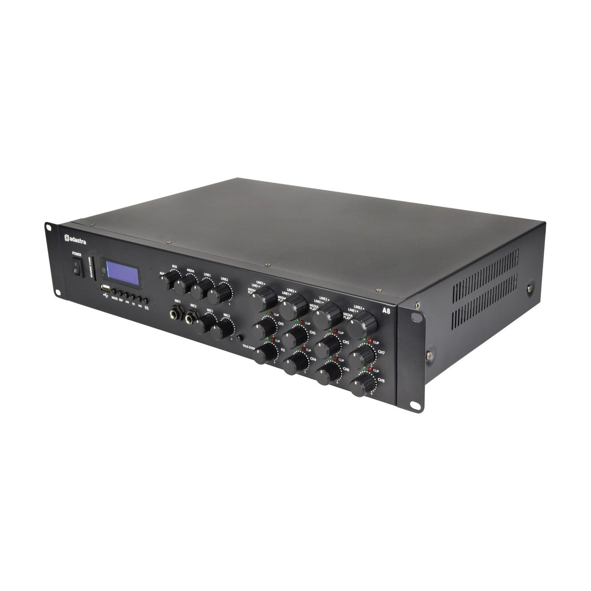Adastra A8 Quad-Zone Class D Stereo Amplifier 8x200W