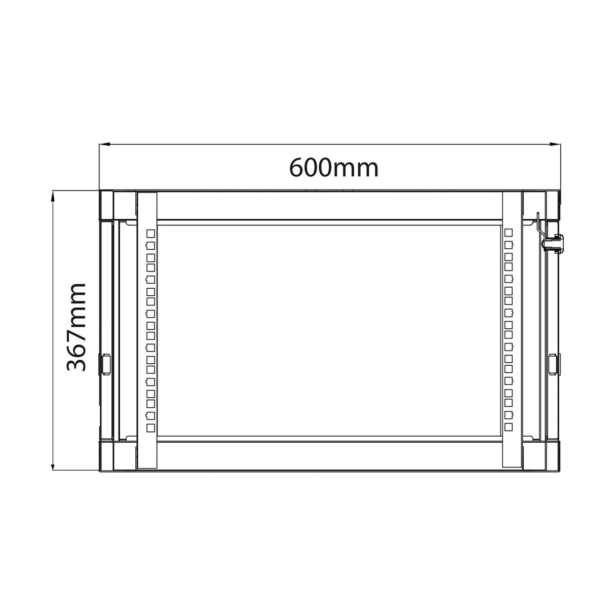 Adastra RC6U450 6U 450mm Deep 19" Rack Cabinet
