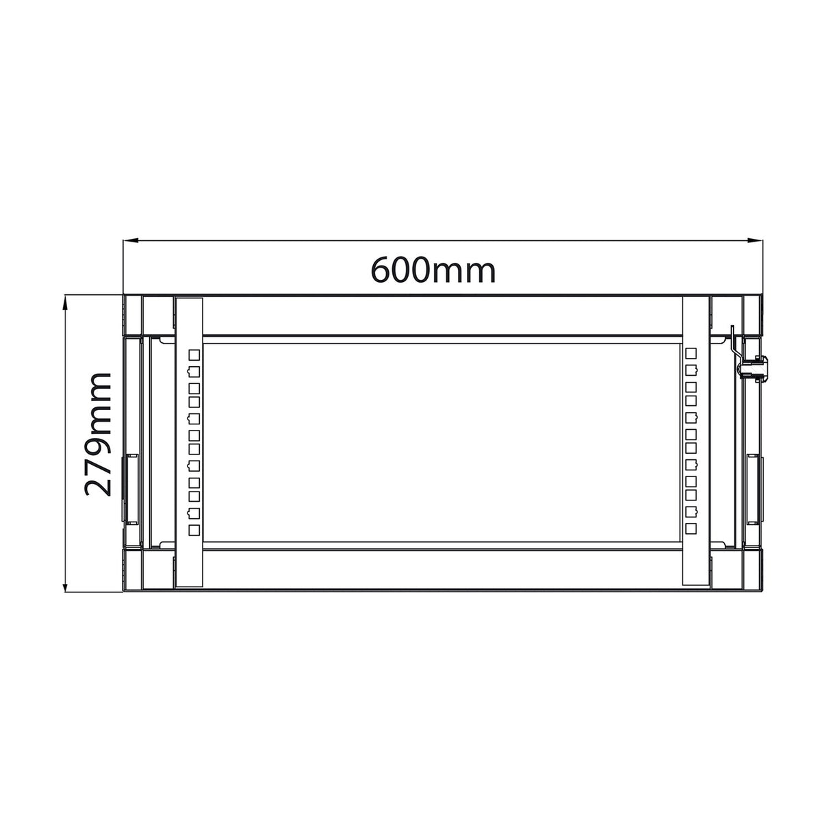Adastra RC4U600 4U 600mm Deep 19" Rack Cabinet