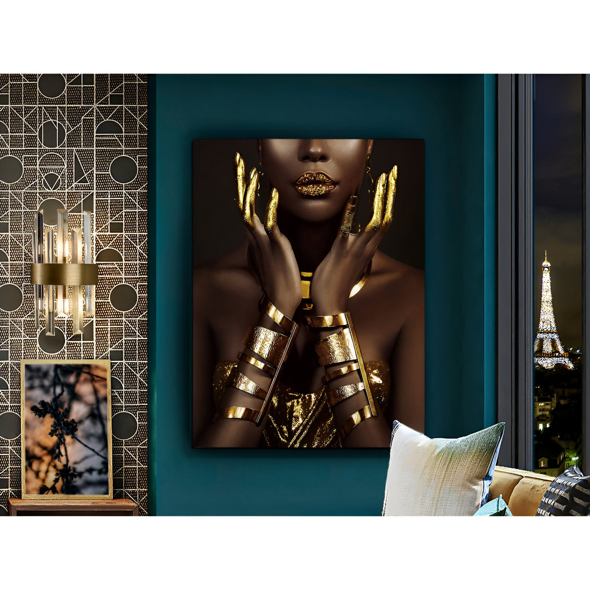 Sombra Y Oro Gold Portrait Photography Print – 90x120