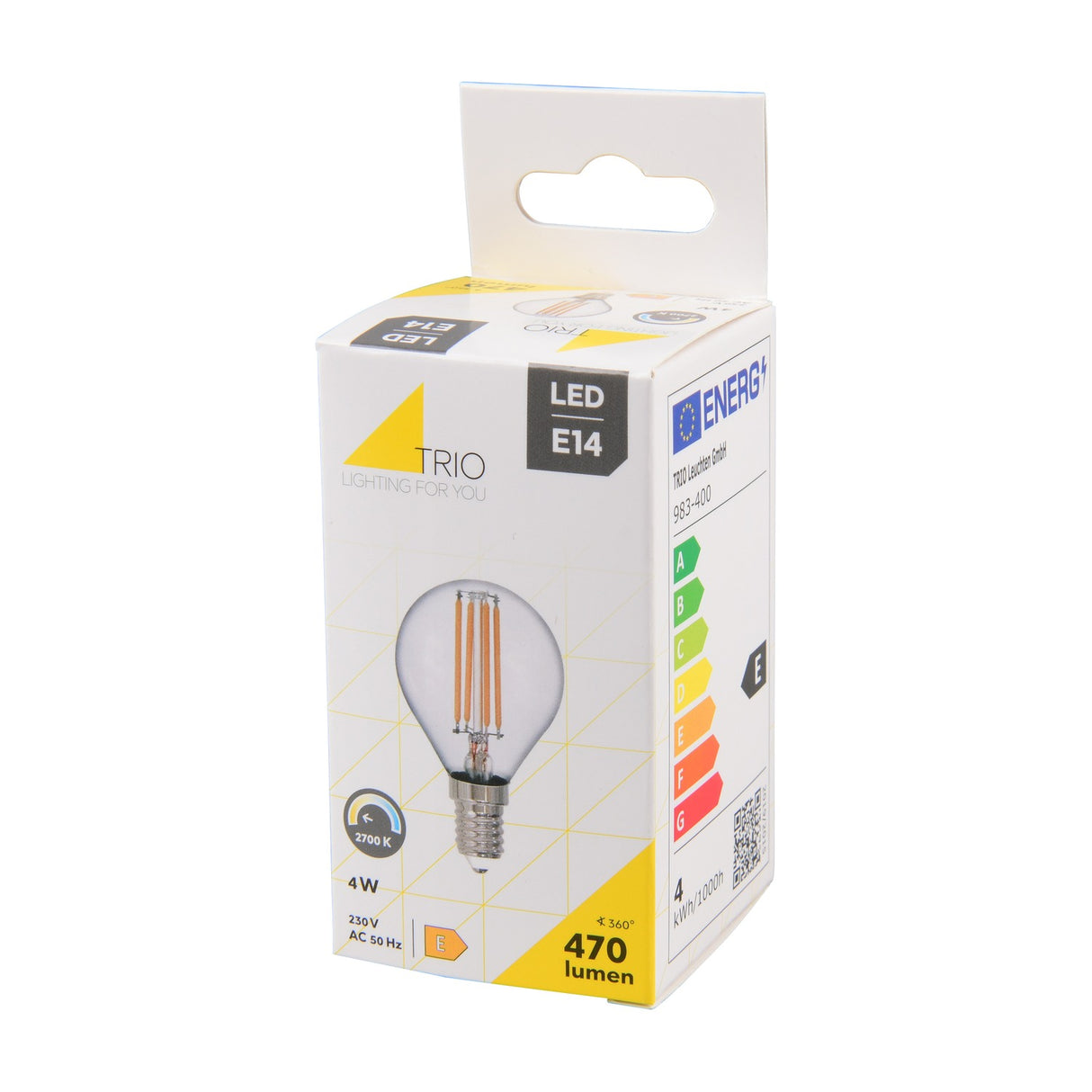 Golf Ball 4W E14 LED Bulb – Clear