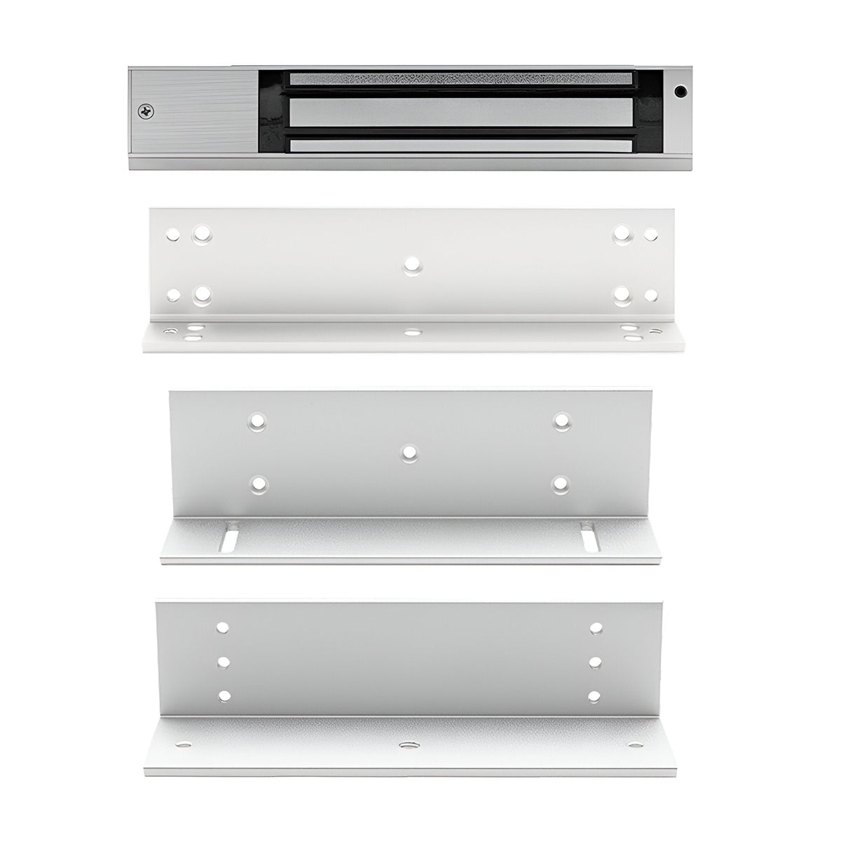 Aperta Internal 250kg Holding Force Magnetic Lock With Lock Status LED & Contact With Z & L Bracket