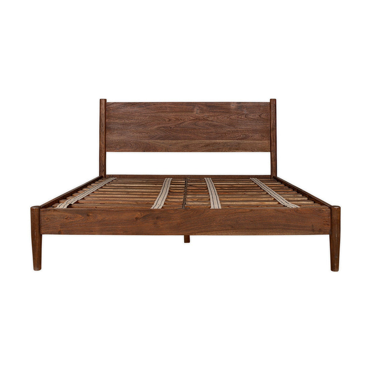 Flesarne Double Acacia Bed Frame - Washed Walnut