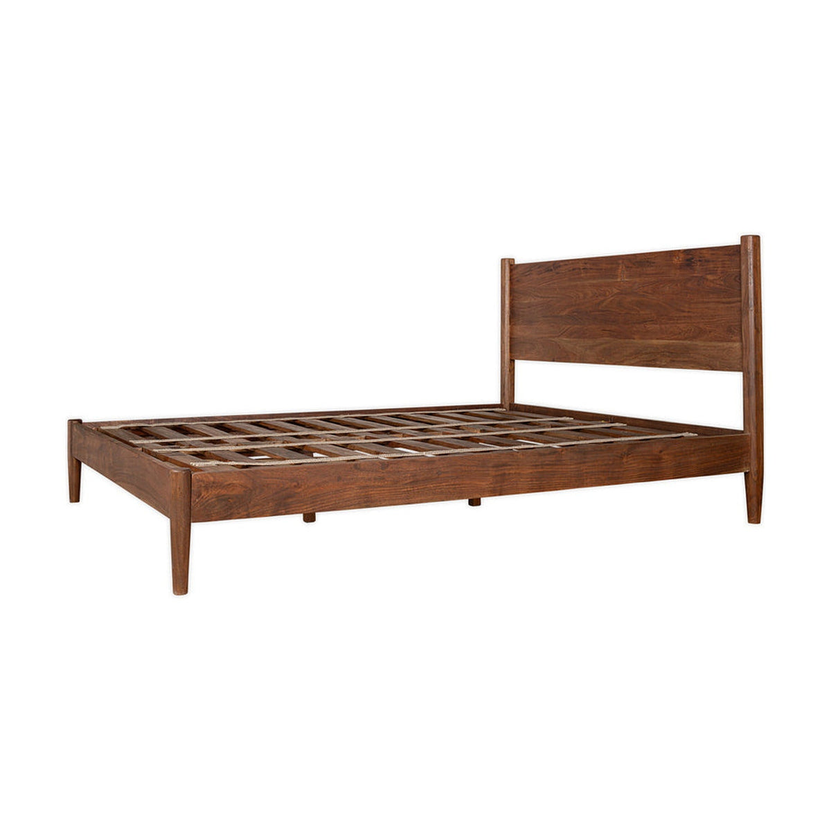 Flesarne Double Acacia Bed Frame - Washed Walnut