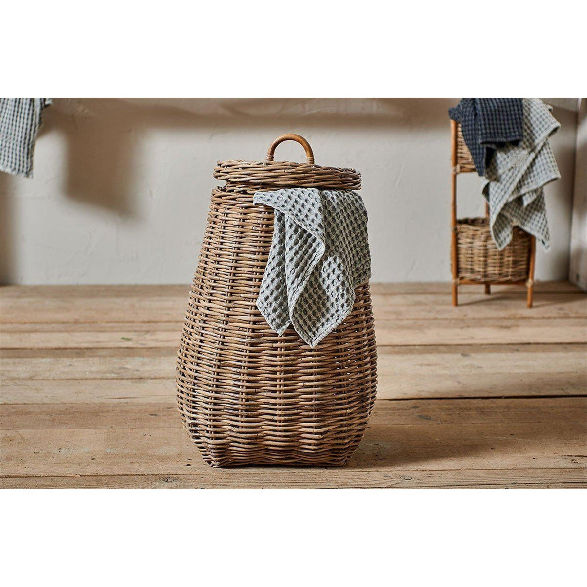 Amandi Rattan Laundry Basket - Natural