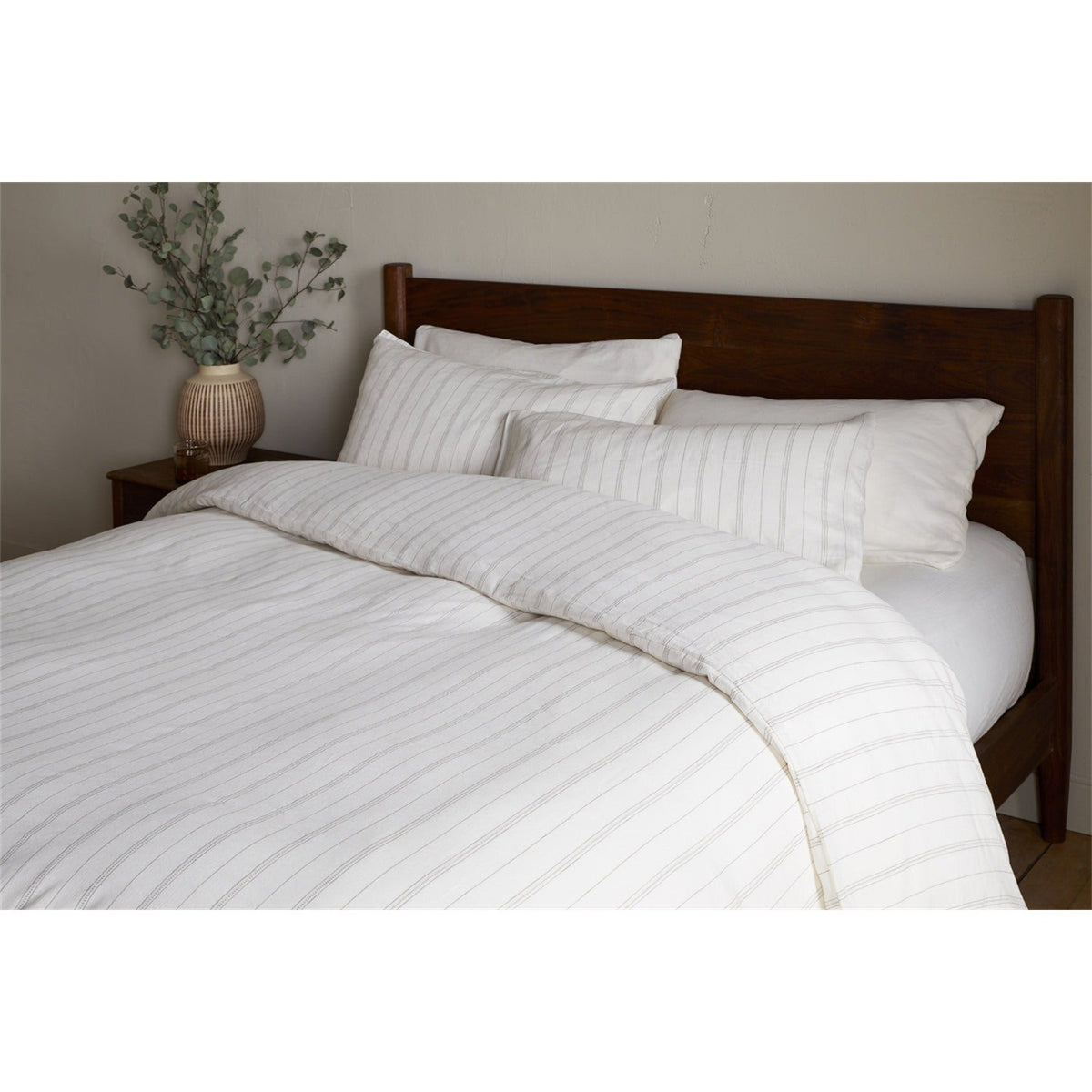 Anta King Hemp & Cotton Duvet Cover - Sage Green
