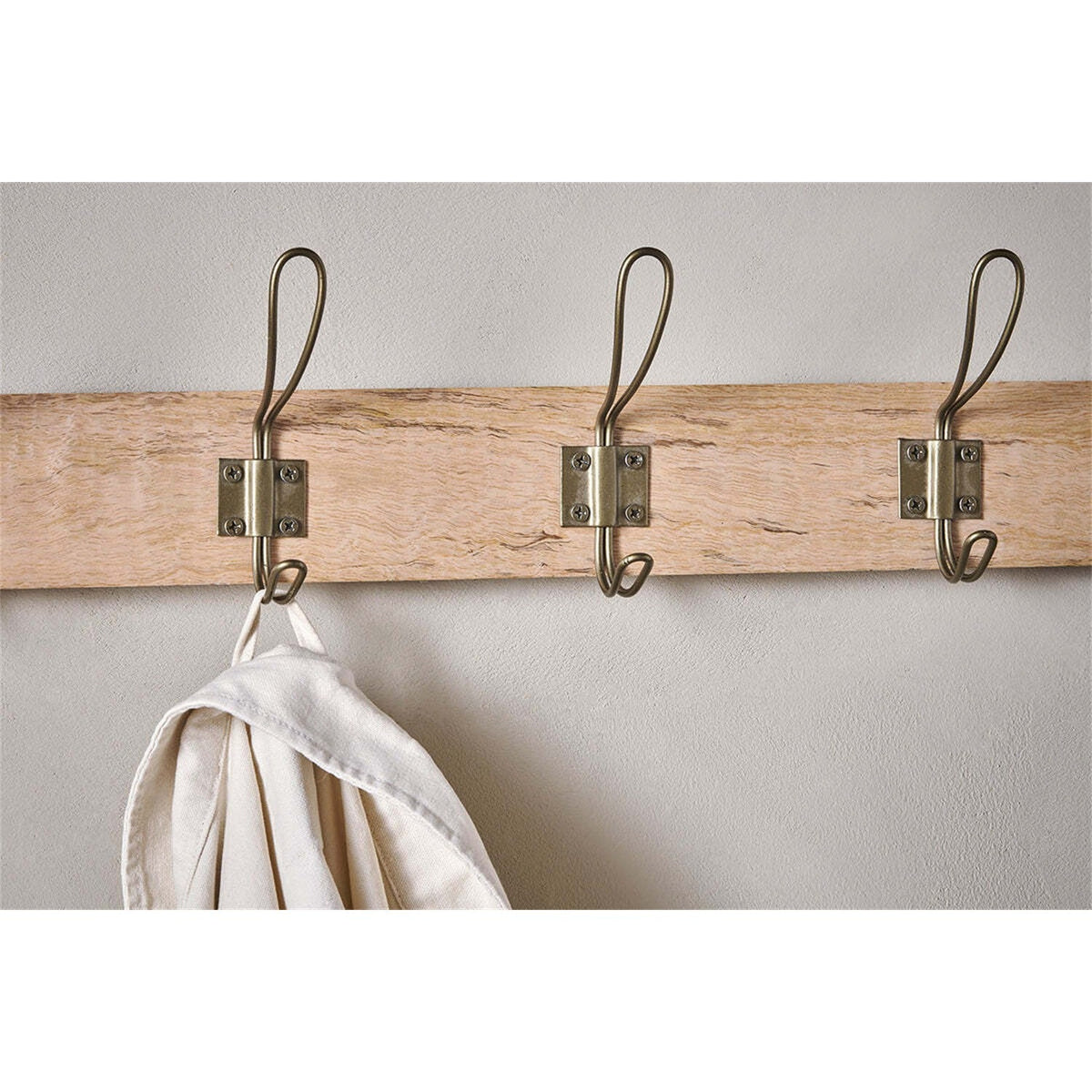 Ankita Small Wall Hooks - Natural & Antique Brass