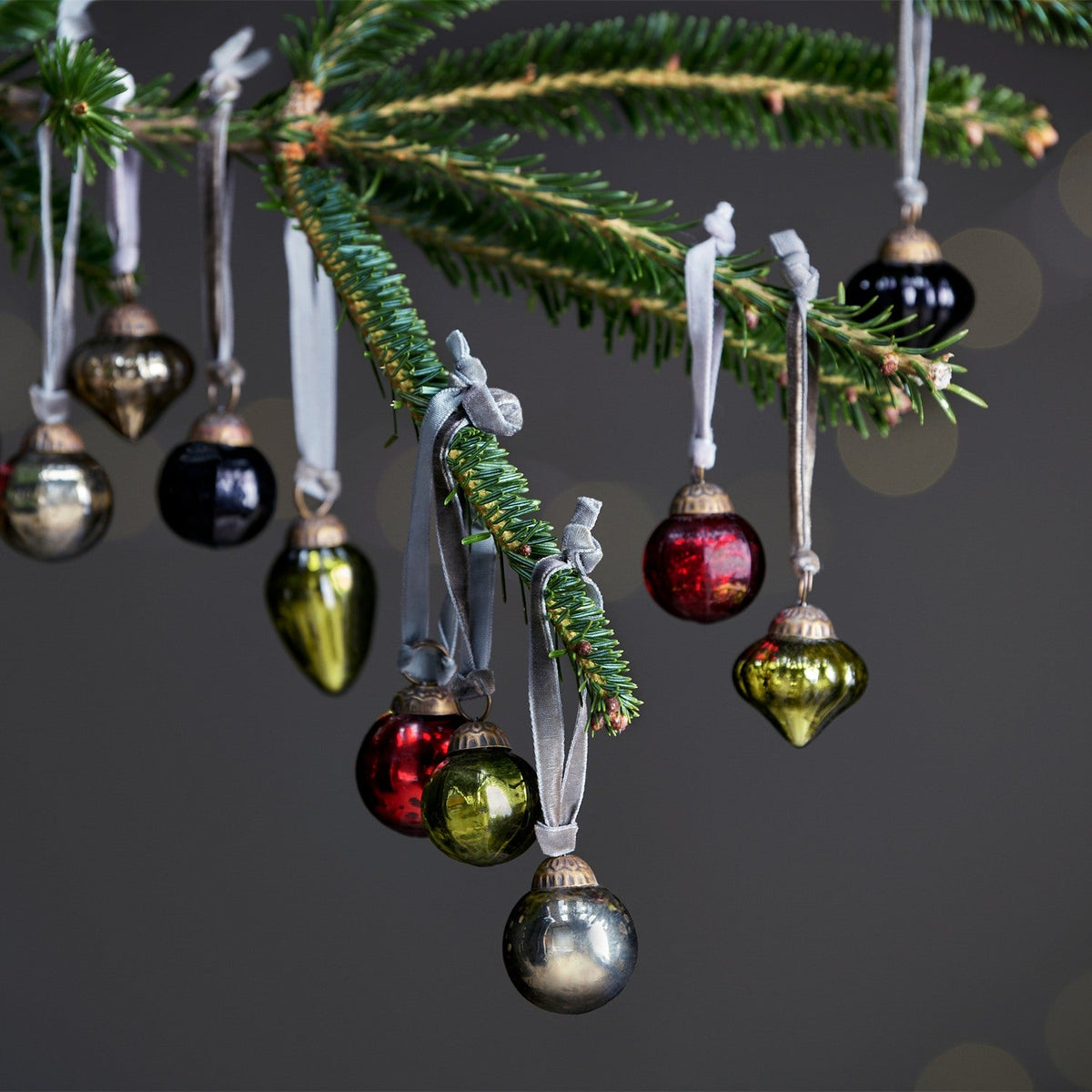 Adisa Glass Baubles in a Jar - Mixed - Set of 16