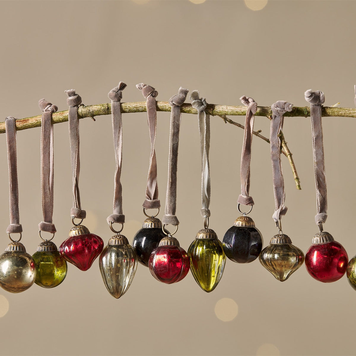 Adisa Glass Baubles in a Jar - Mixed - Set of 16