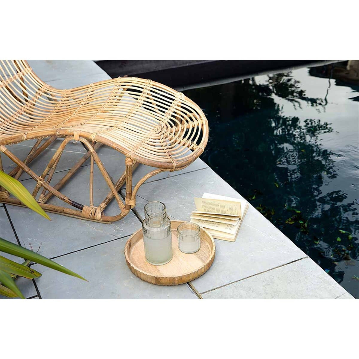 Arlia Rattan Lounger - Natural