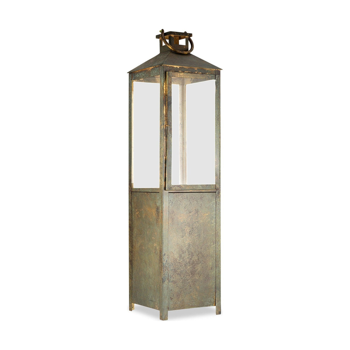 Asharu Large Lantern - Antique Patina