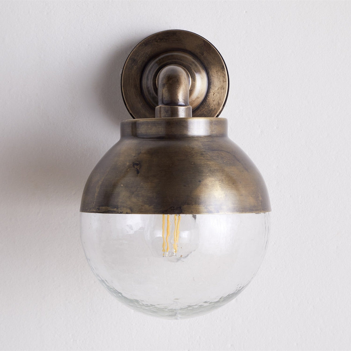 Abeo Outdoor Wall Light - Antique Brass
