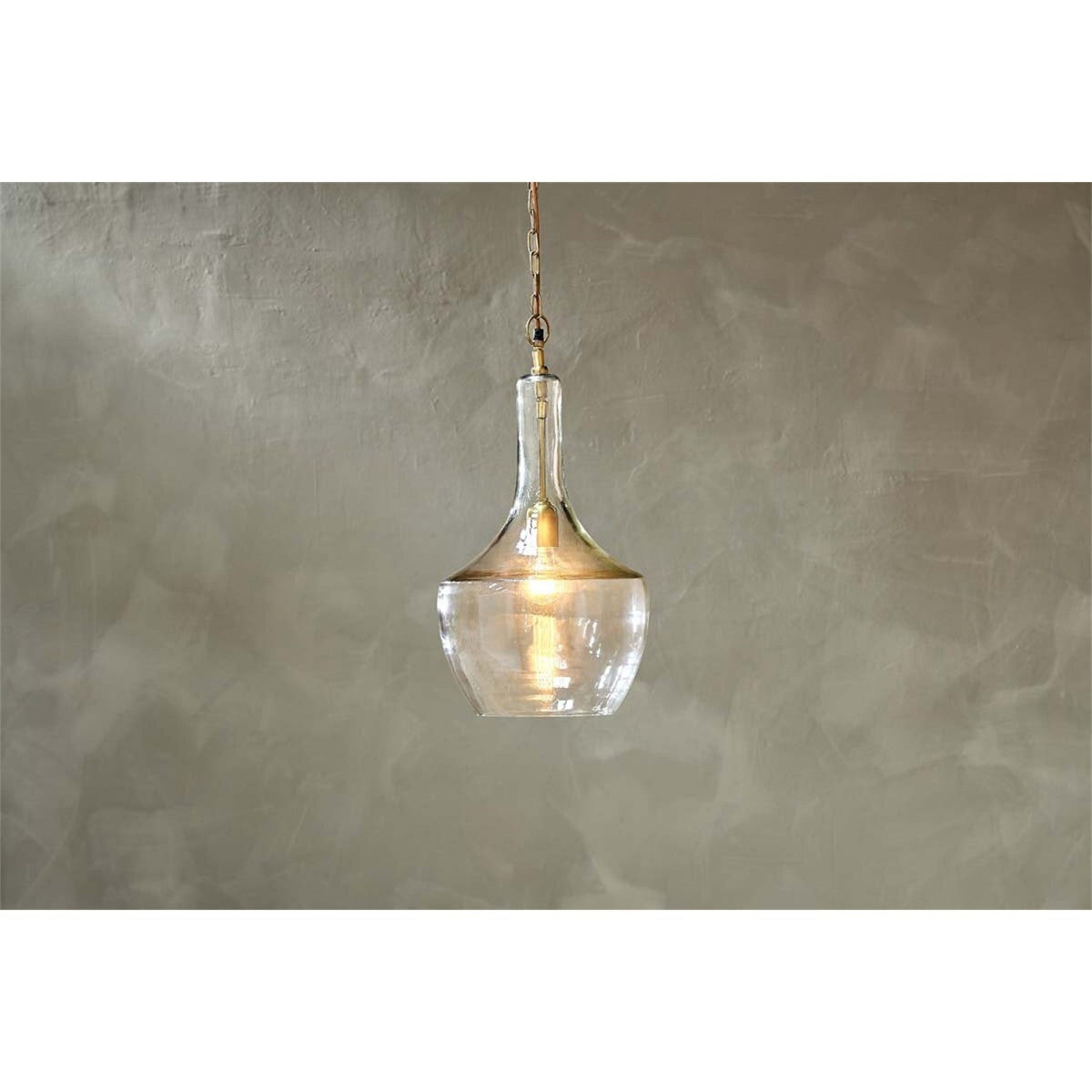 Agatarla Small Recycled Glass Pendant Light - Clear