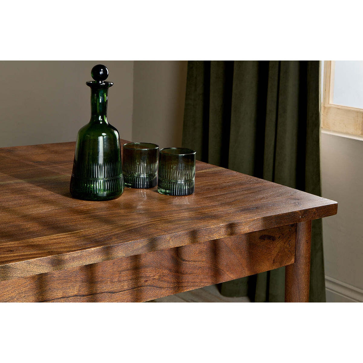 Anbu Large Acacia Dining Table - Washed Walnut