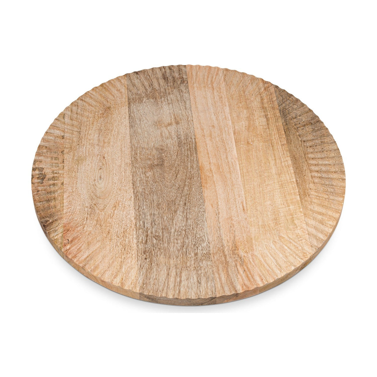 Soria Mango Wood Lazy Susan - Natural