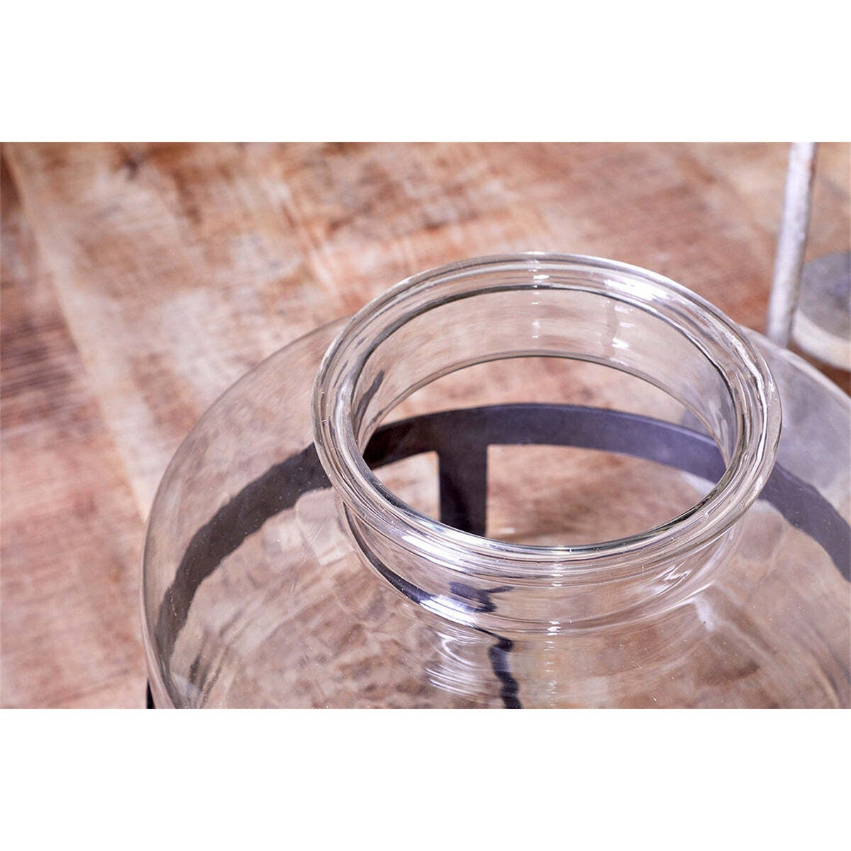 Akoro Recycled Glass Vase - Clear, styled view 5