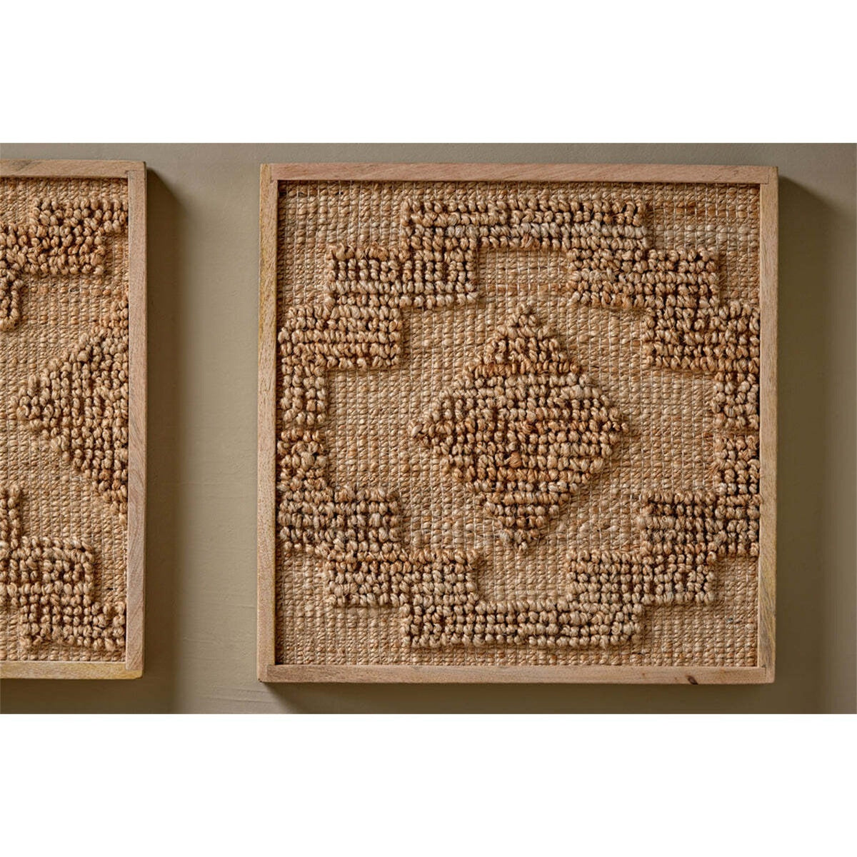 Bawal Diamond Hemp & Jute Wall Art - Natural
