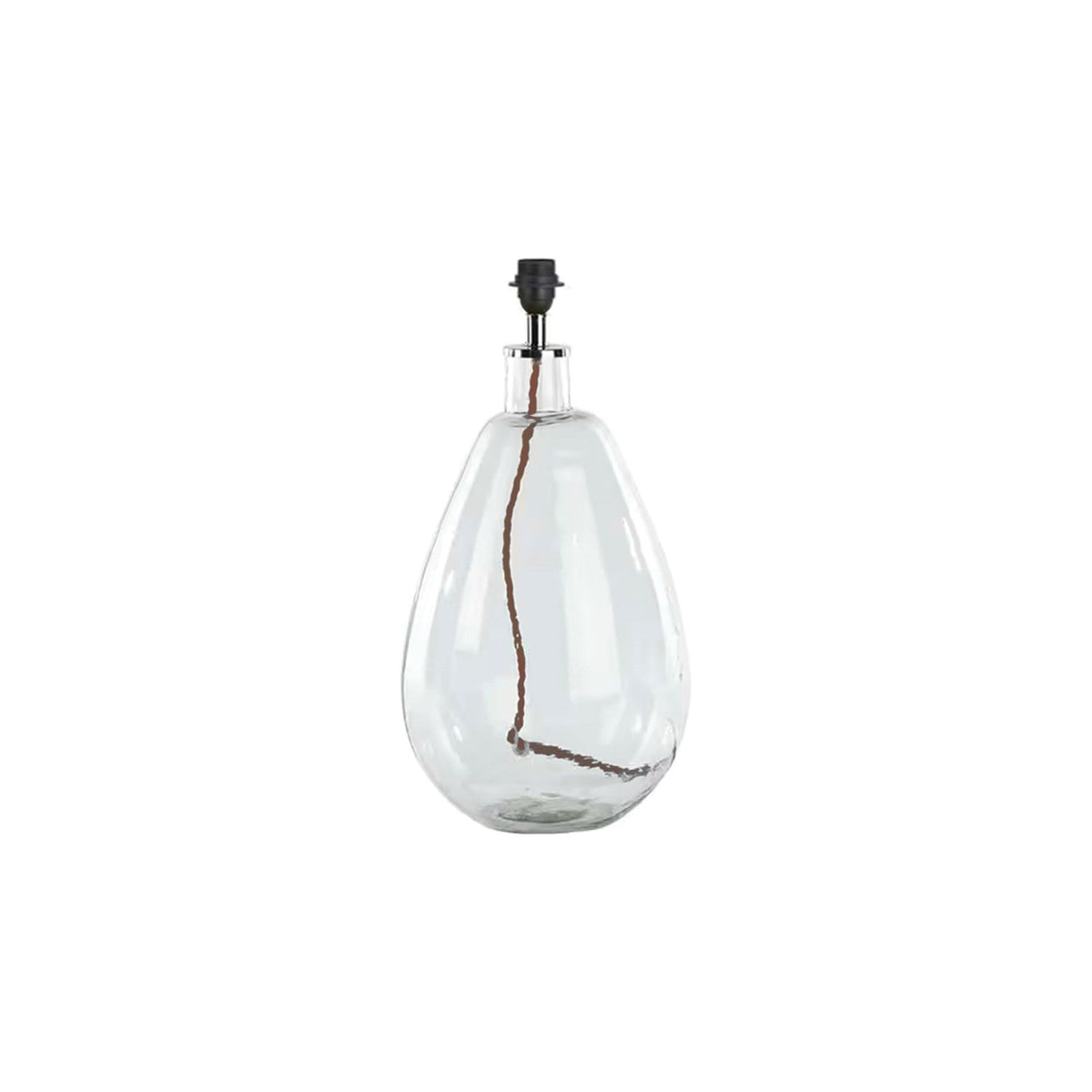 Baba Large Tall Recycled Glass Lamp Base - Clear