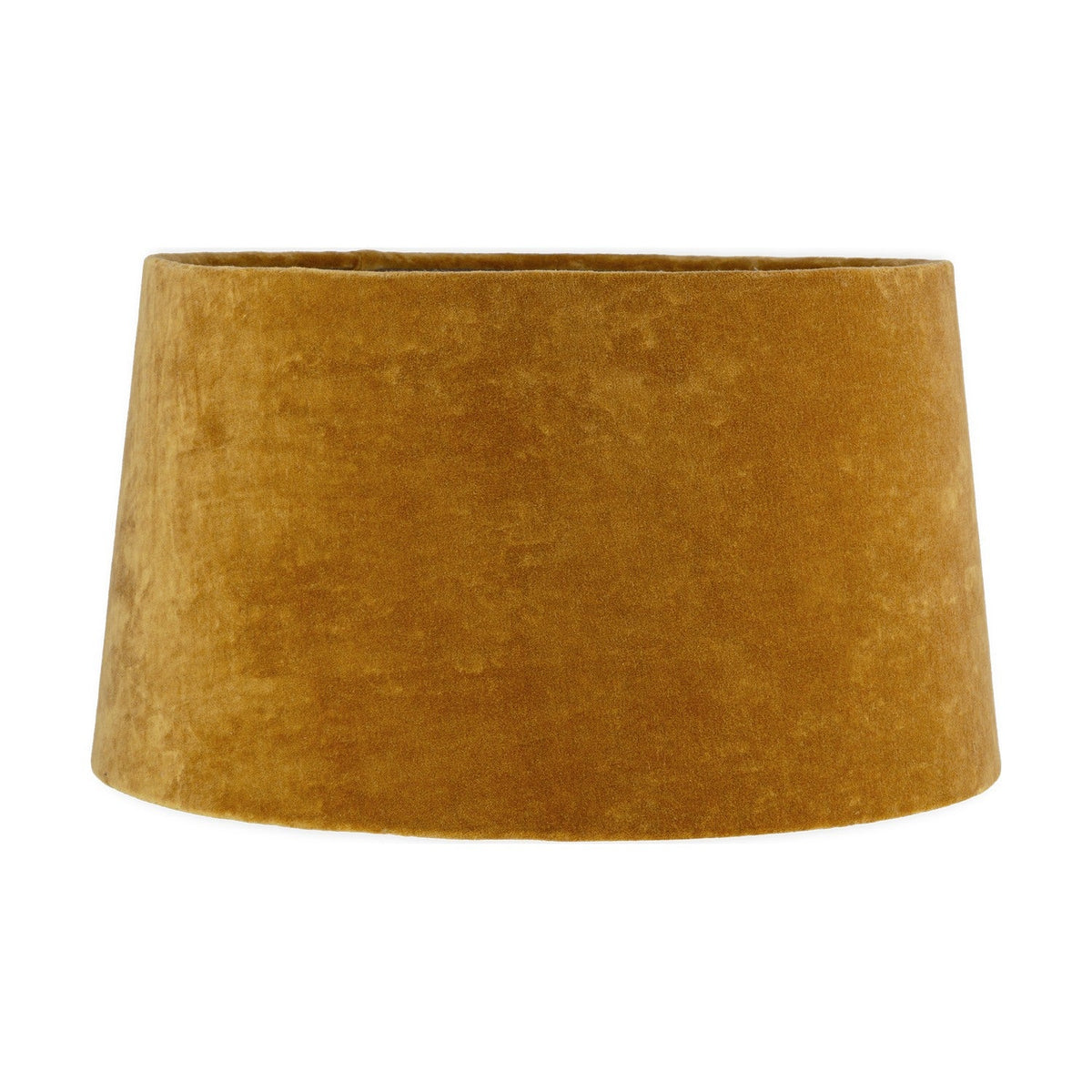 Batakha Extra Large Velvet Lampshade - Dark Ochre